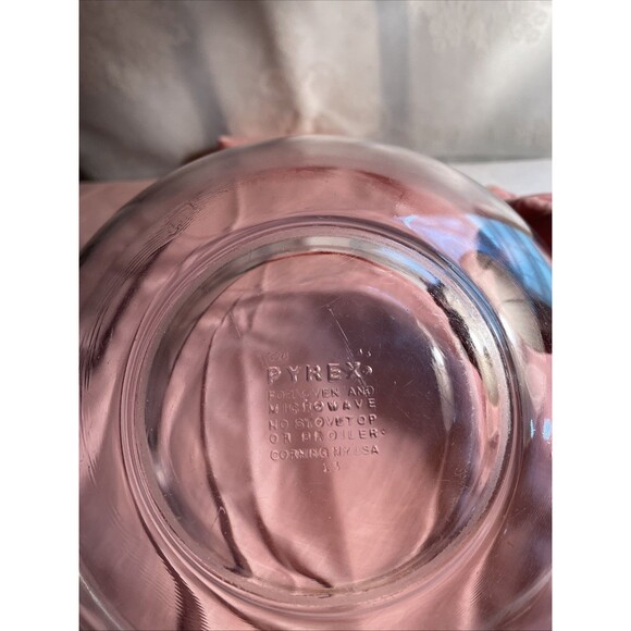 Pyrex 326 Clear Glass 4 Quart Rimmed Nesting Mixing Bowl 11.75" X 4.25" -  USA - Picture 2 of 5